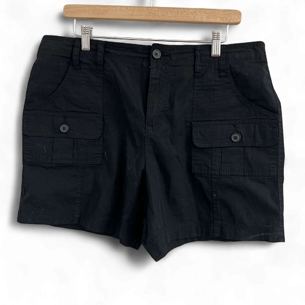 Style & Co. Women's Black Cargo Shorts - Picture 1 of 2